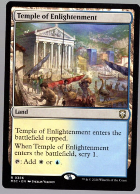 (x4) Temple of Enlightenment 0386 Play Set Rare Modern Horizons 3 MTG NM