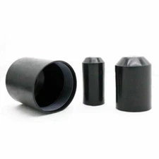 8-120mm Waterproof Heat Shrink Boot End Cable Caps Adhesive Glue Lined Black 2:1