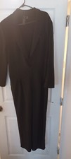 norma kamali jumpsuit Size M Straight Leg Black