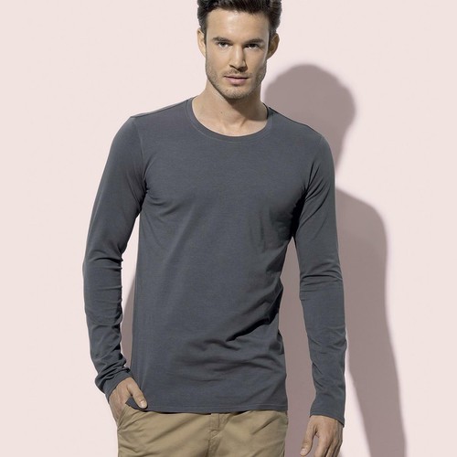MAGLIA MANICHE LUNGHE UOMO COTONE STENDMAN Maglietta FASHION STYLE TOP  QUALITY | eBay