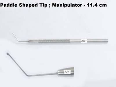 SS Paddle shaped tip Drysdale Nucleus Manipulator 11.4 cm Ophthalmic Autoclave
