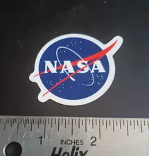NASA "Meatball" Logo Space Vinyl Glossy Sticker 2" New