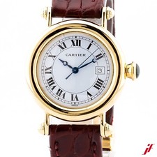 Cartier Diabolo Ref. 14200 18K Or Jaune Croco Boucle D'Attache