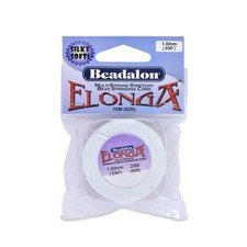 1mm Elonga Multi Strand Elastic Cord, 82ft, 25m Stretchy, .039" Cord, ELG100