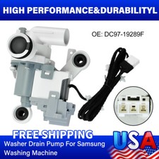 DC97-19289F Washing Machine Drain Pump Assembly for Samsung Washer DC97-19289B