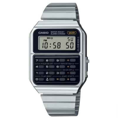 CASIO Vintage Series CA-500WE-1A Silver Calculator Stainless Steel