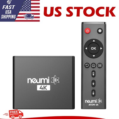 NEUMI Atom 4K Ultra-HD Digital Media Player, USB Drives, SD Cards