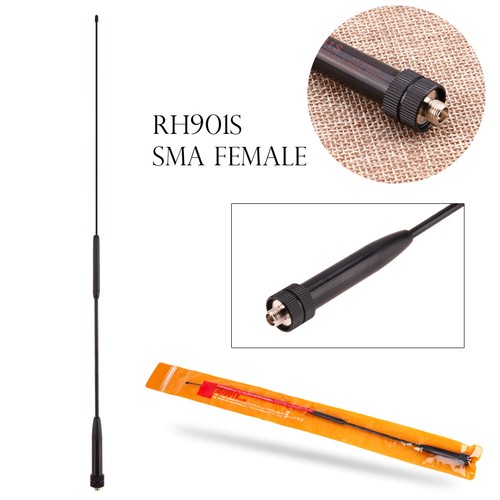 RH901S Female High Gain Dual Band Long Antenna for UV-5R Radios - Zdjęcie 3 z 11