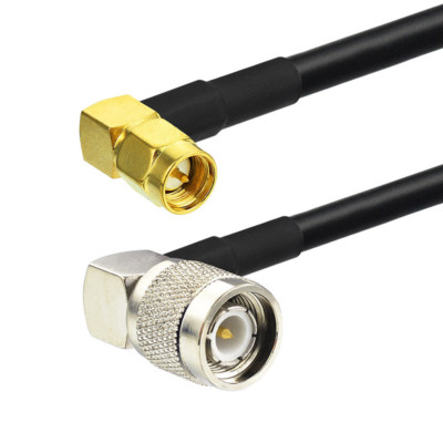 5-pcs SMA Male Right Angle to TNC Male Right Angle RG223 Pigtail Cable 2m