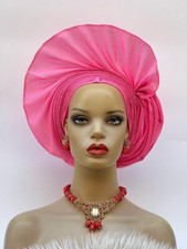 Aso-Oke African Headtie Auto Gele, Headgear.