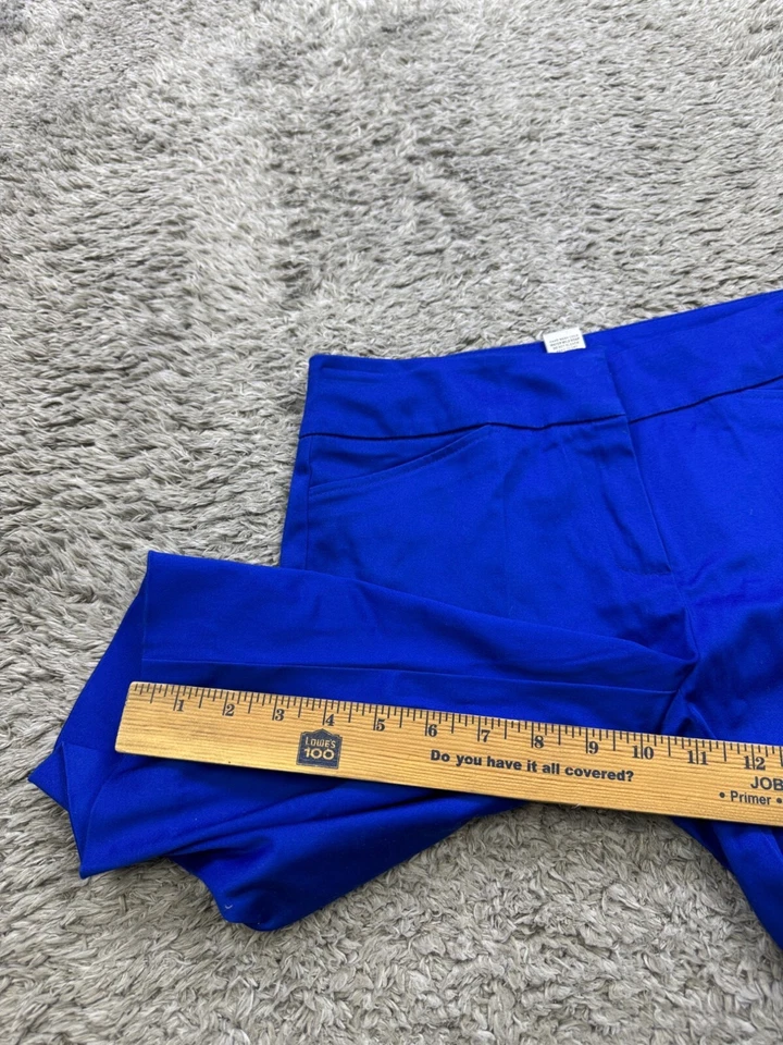 Pantalones Cortos Cache Mujer 0 Azul Real Elastizados Tiro Alto Informales Chinos Foto 4 de 4