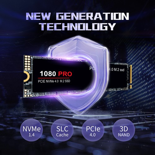 1080 PRO PCIe 4.0 NVMe M.2 SSD 1/2/4TB Dynamic Write Acceleration for Laptops - Afbeelding 11 van 20