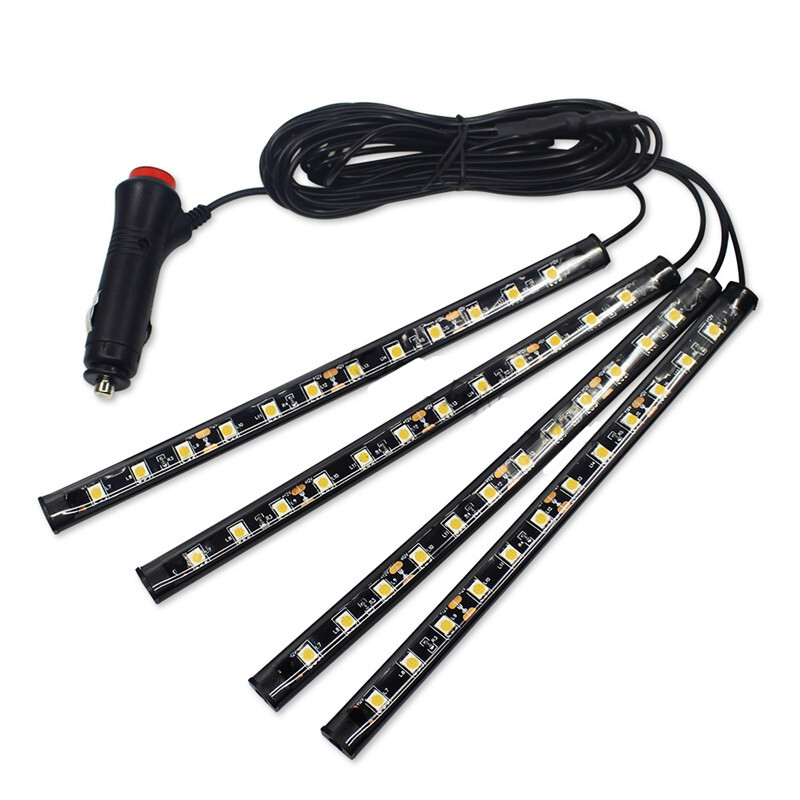 car cigarette lighter lamp 12 LED Red Car Cigarette Lighter Atmosphere Lights LED Decor Neon Lamp