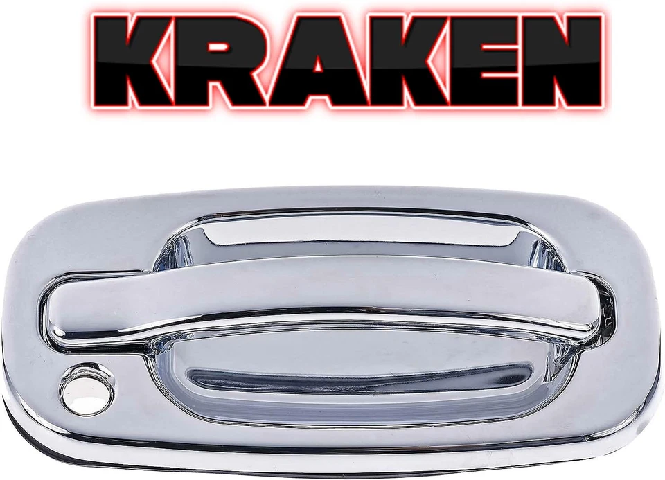 Manijas de puerta cromadas para Chevy Silverado GMC Sierra 1999-2005 con puerta trasera 2 puertas Foto 4 de 4