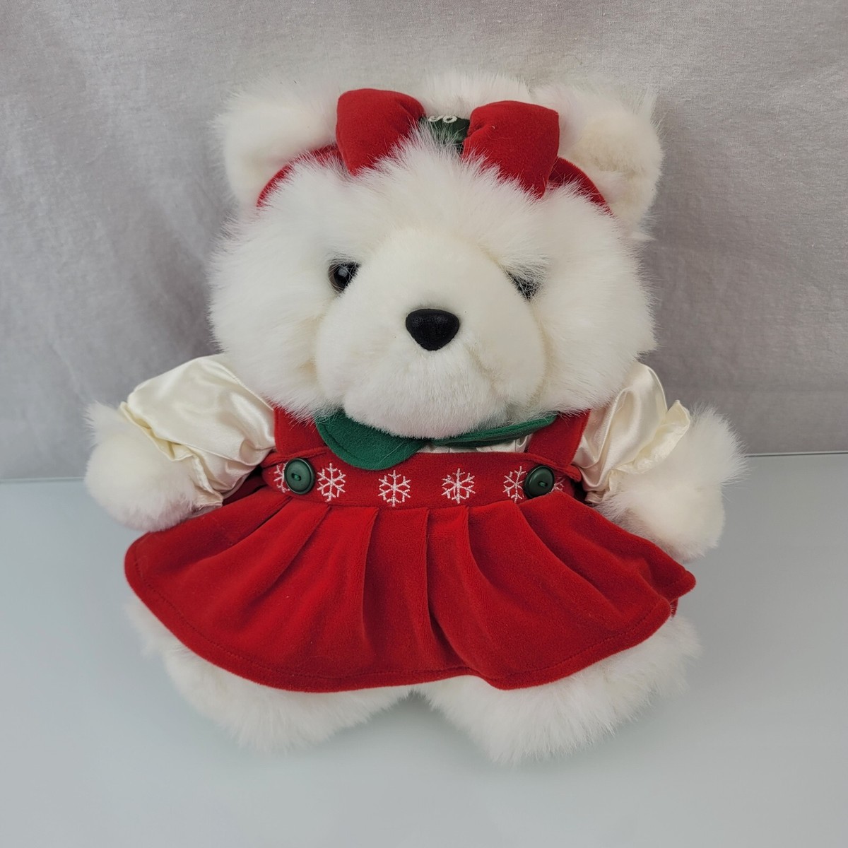 Miss Santa Bear 1996 Dayton Hudson Plush Animal Christmas