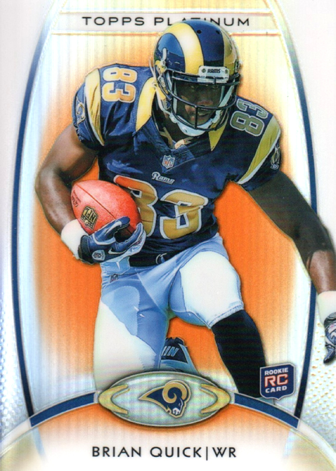 Brian Quick Topps Platinum #125 Orange Refractor