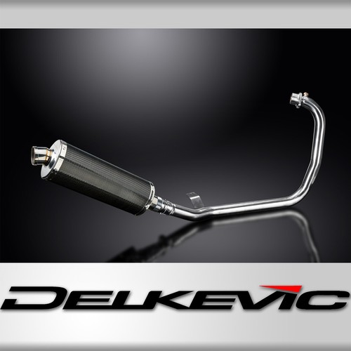 Royal Enfield Himalayan 2017-2024 Full Exhaust 14" Oval Carbon Muffler - 第 1/5 張圖片
