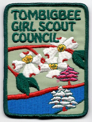 Tombigbee Girl Scout Council (Obsolete) Alabama GSC c1980 Patch 3x4''