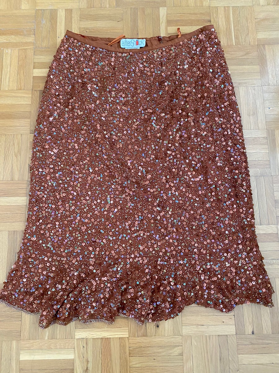 Aftershock women evening skirt elegant Ruffle Hem Skirt Size Xl