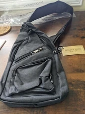 Gold Coast Dark Gray Sling Mini Backpack