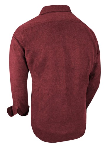 Camisa gamuza para hombre gruesa algodón resistente con botones de trabajo bolígrafo bolsillo ajuste verdadero - Imagen 15 de 23