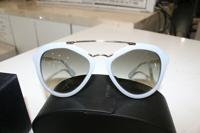 PRADA SPR 12Q Cinema Catwalk Sunglasses Opal Green & Grey  display picture 1