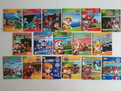 17 Mini Bücher - Paw Patrol - Helfer auf vier Pfoten - Bücherpaket