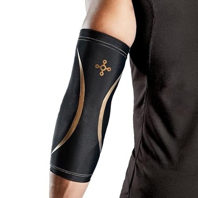 TOMMIE COPPER COMPRESSION ELBOW SUPPORT SLEEVE SIZE S/M 01-63161-BLK-S/M - BLK