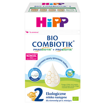 Hipp 2 Bio Combiotik Ekologiczne Mleko Następne Dla Niemowląt Po 6. Miesiącu 550