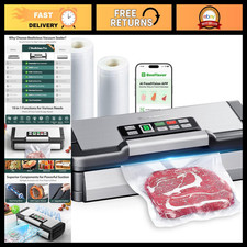 95kPa Vacuum Sealer Machine for Food Storage, Multiple Modes for Meal Prep