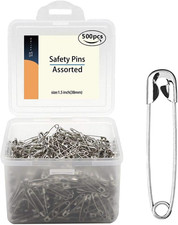 1.5Inch/38Mm Safety Pins Bulk 38Mm-500Pcs 