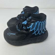 Puma MB.01 Buzz City LaMelo Ball Negro Azul Niño Infantil Zapatos 5C 385117-13
