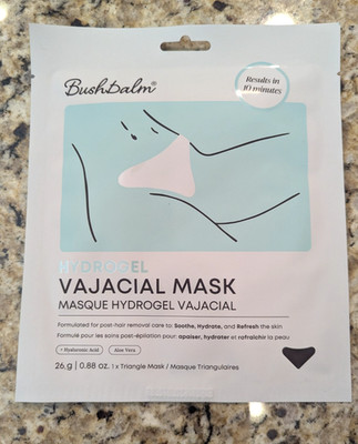 Bushbalm Hydrogel Vajacial Triangle Mask Hydrating Post-Hair Removal Patch 0.8oz