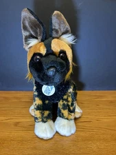 ✰ Wild Republic Plush Wild AFRICAN WILD DOG PAINTED Plush Stuffed LA Zoo tag 12"