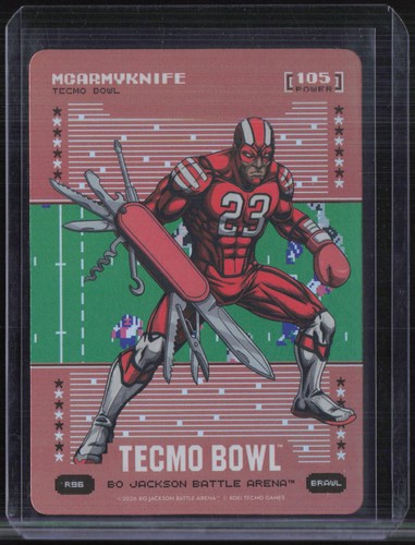 2026 Bo Jackson Battle Arena Tecmo Bowl Brawl Mcarmyknife Christian McCaffrey