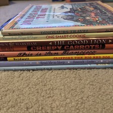 Lot of 8 Hardcover Children's Picture Books, All with dust jackets Some Rare