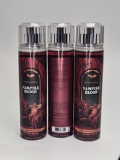 Lot of 3 VAMPIRE BLOOD Bath Body Works Fine Fragrance Mist 8 oz Halloween NEW