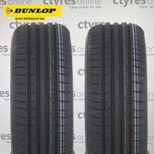 2X New 195 65 15 DUNLOP Sport BluResponse 91V *B WET GRIP (2 Tyres)