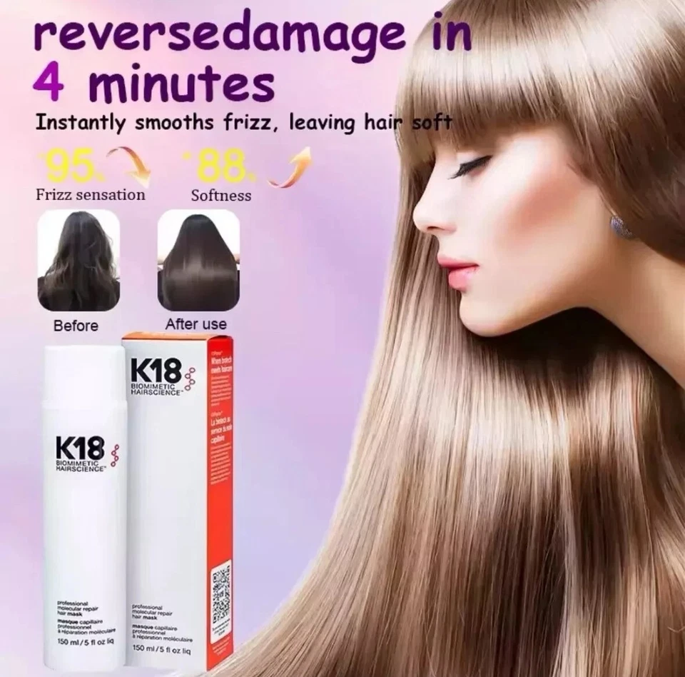 K18 hair mask 150ml leave-in repairing damaged hair without rinsing - Image 4 of 4