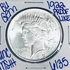 1922 BU UNCIRCULATED SILVER PEACE DOLLAR AUTHENTIC U.S. MINT FREE SHIPPING 6135
