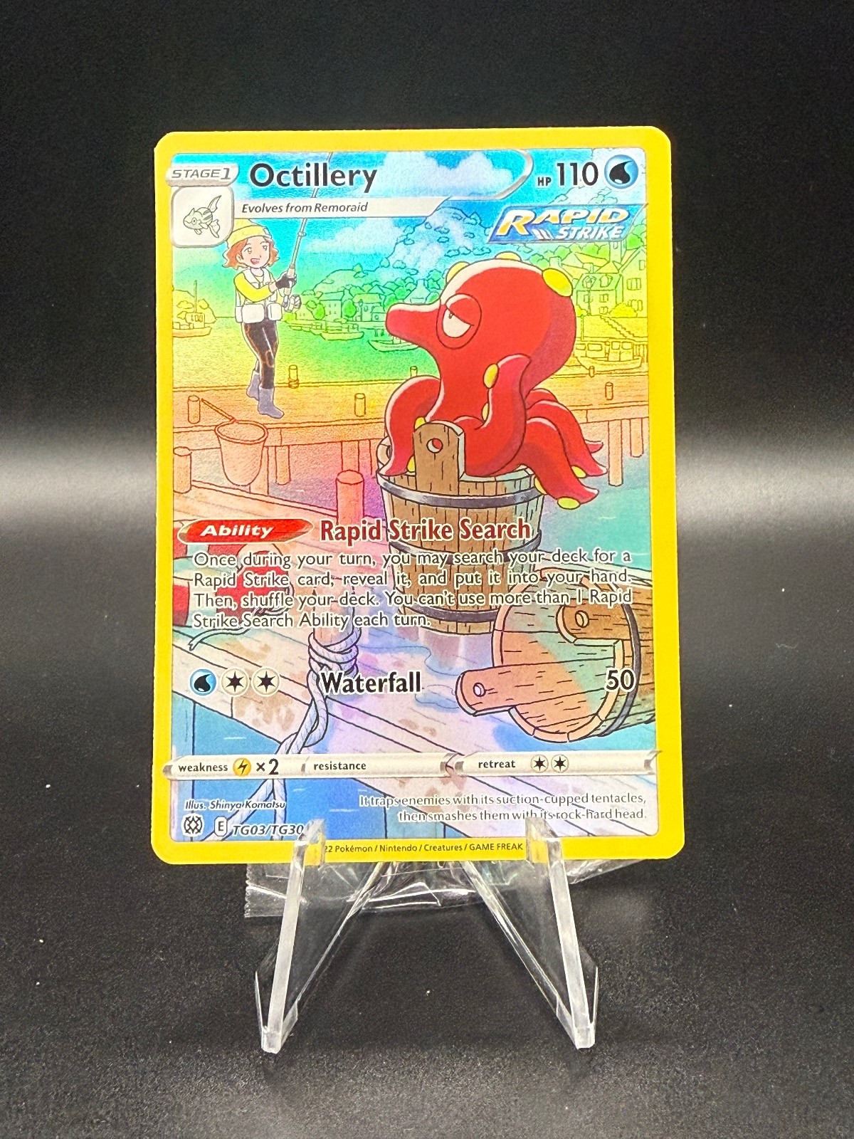 Octillery TG03/TG30 Holo Brilliant Stars Trainer Gallery Pokemon Holo NM