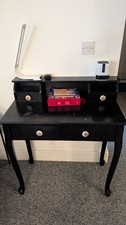 Black Wooden Dressing Table Vanity