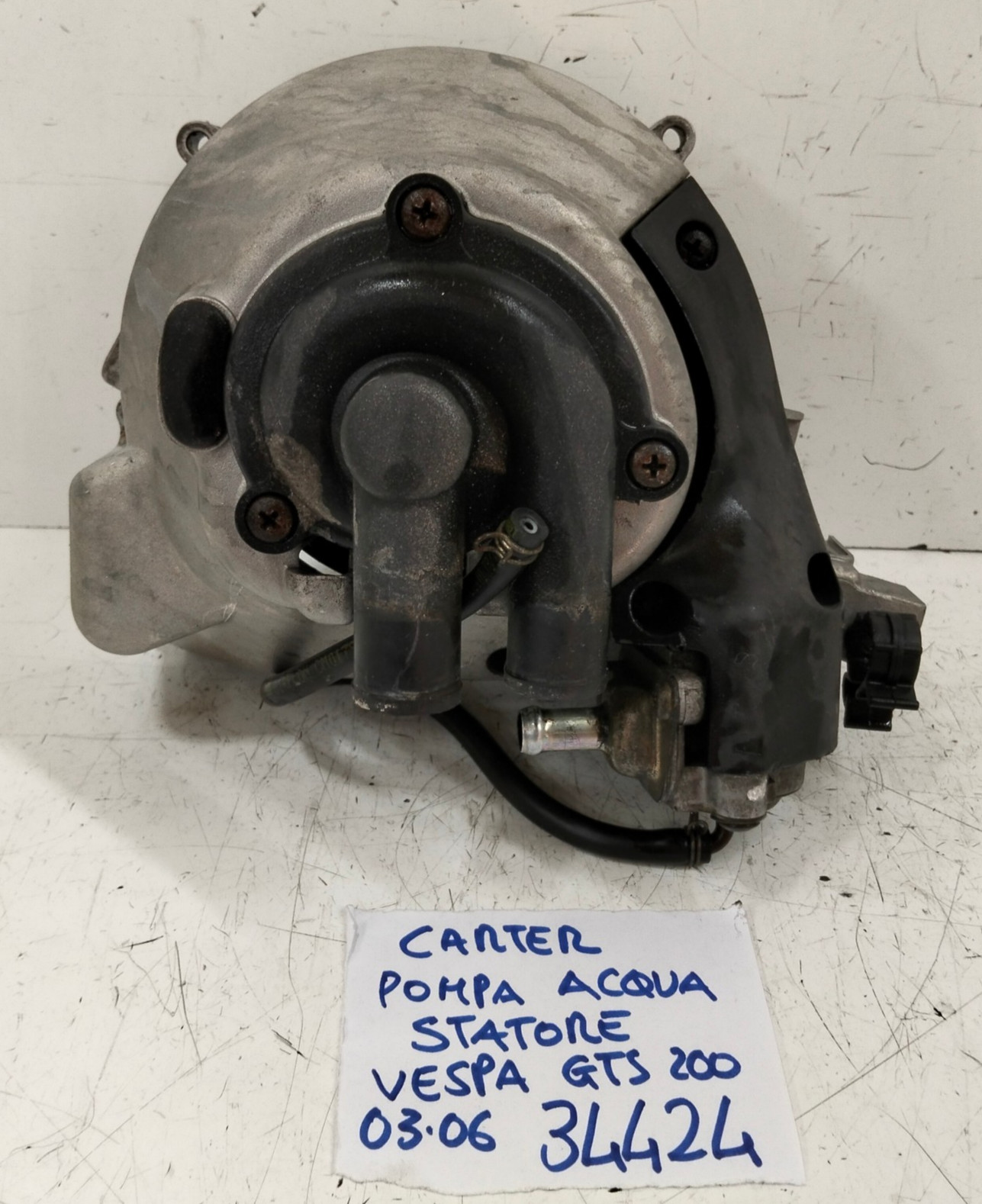 CARTER STATORE POMPA ACQUA  PIAGGIO VESPA GTS 200  2003 2004 2005 2006 VEDI📷