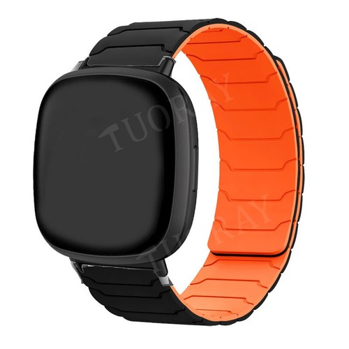 Magnetic Silicone Band Strap For Fitbit Versa 4 3 Sense 2 1 Smart Watch Bracelet - Picture 5 of 32