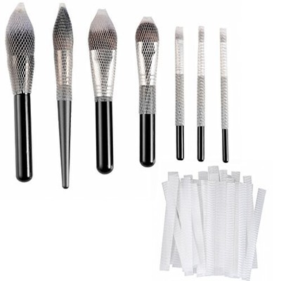 CLOTHOBEAUTY 40 pcs Makeup Brushes Pen Guard 4.7 Inch (Pack of 40), White 