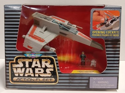 E-WING STARFIGHTER STAR WARS MICRO MACHINES ACTION FLEET GALOOB 1997 UNOPENED