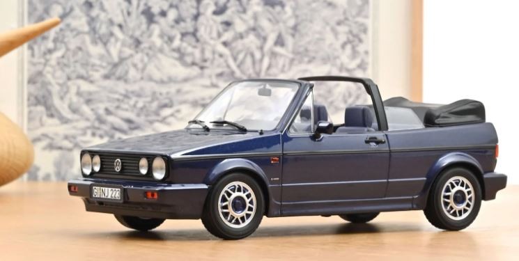 NOREV - 1992 Volkswagen Golf Cabriolet Quartett Inca Blue - 1/18