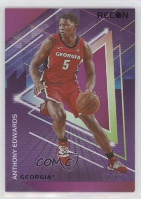 2022-23 Panini Chronicles Draft Picks Recon Purple 32/49 Anthony Edwards #23 1aj