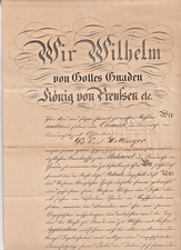1904 Wilhelm II von Preußen, Patent zum Stabsarzt, Autograph Dr Karl Hettinger