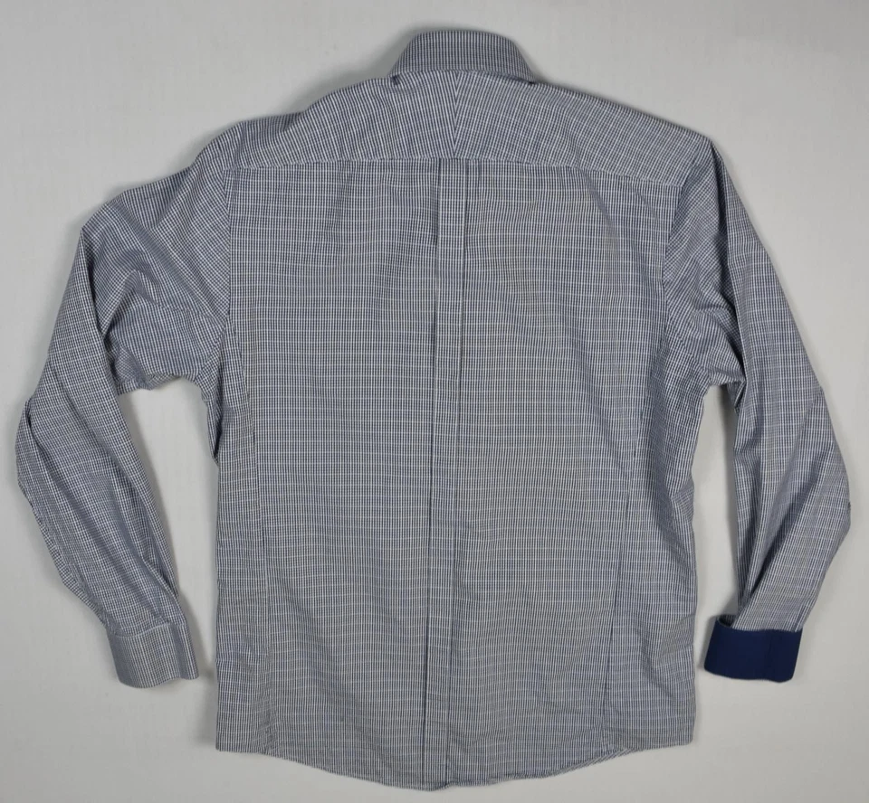 Camisa de vestir de lujo formal colección azul Thomas rosa para hombre talla 15,5 como nueva Foto 2 de 4